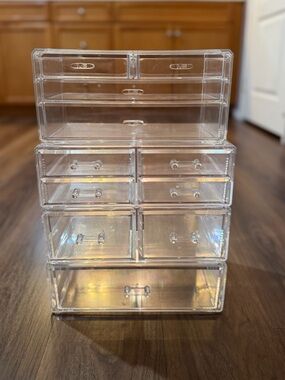 Customizable Acrylic Makeup Organizer - Multi-Drawer Storage